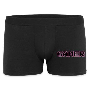 Retro Gamer Pixel Text - Men's Boxer Shorts - black - Front