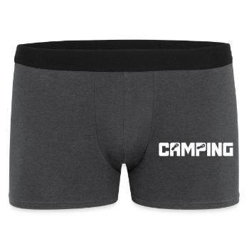 Camping Flip Flops Camper Urlaub Outdoor Adventure - Männer Boxer Shorts - Anthrazit - Vorne