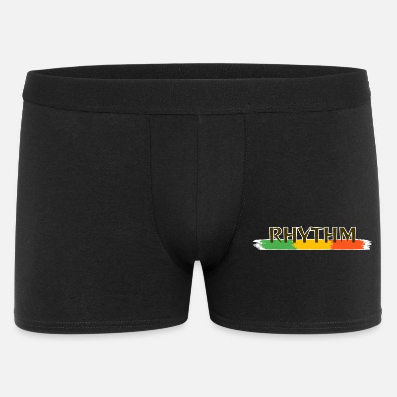 Reggae-Rhythmus - Männer Boxer Shorts - Schwarz