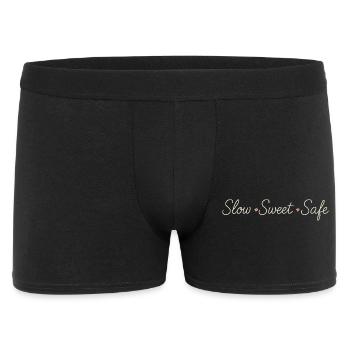 Calm is rebellion. Soft Life Self Care - Men's Boxer Shorts - black - Front