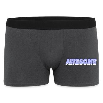 AWESOME - Männer Boxer Shorts - Anthrazit - Vorne