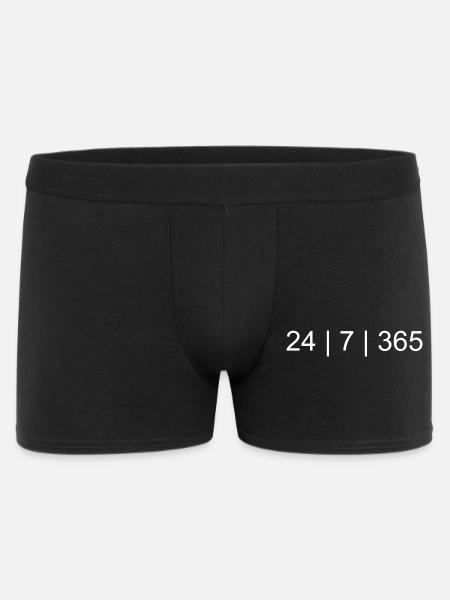 24/7/365 – Always On Lifestyle Design - Men's Boxer Shorts - black