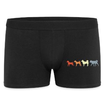 Évolution canine vintage - Boxer Homme - noir - Devant