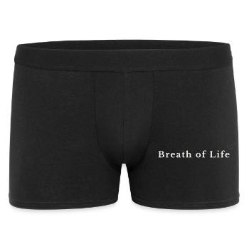 Breath of Life Christian Design – Gen 2:7 - Men's Boxer Shorts - black - Front