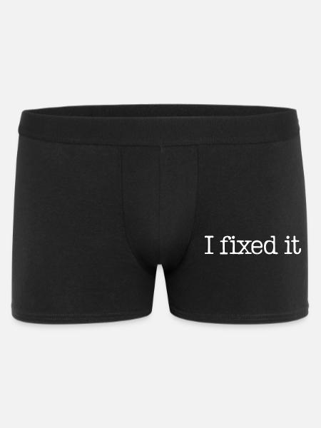 Ich habe es repariert - Männer Boxer Shorts - Schwarz