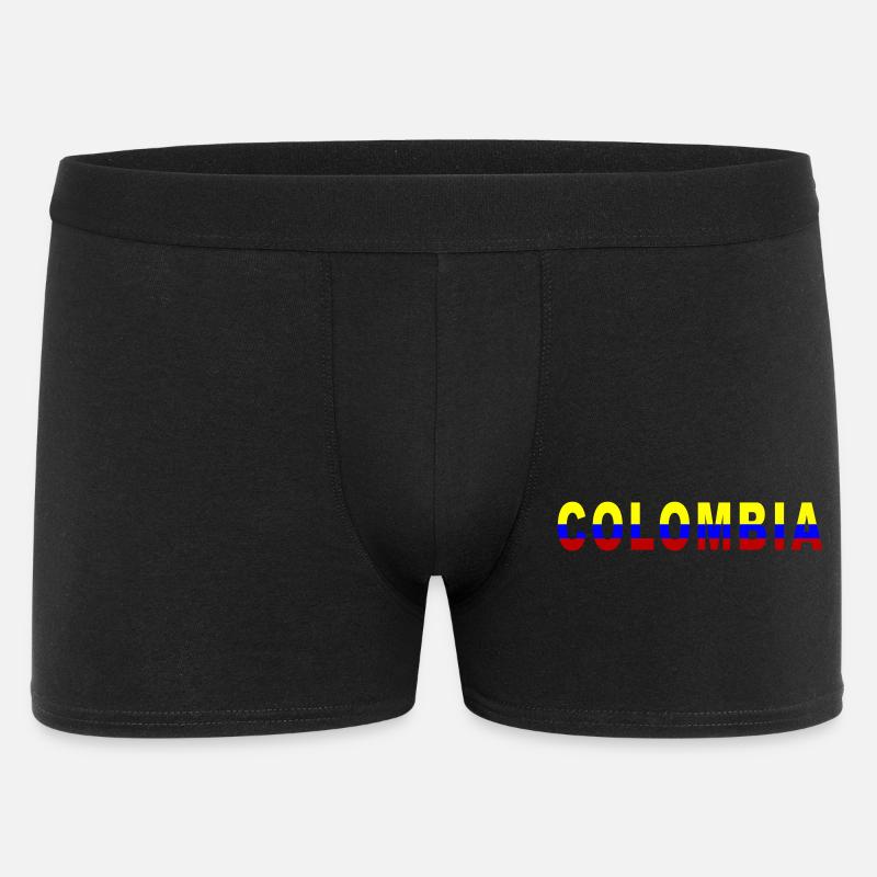 Colombia Design - Männer Boxer Shorts - Schwarz