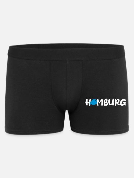 Hamburg Fisch Vektor Quote Fan Hansestadt nordisch - Männer Boxer Shorts - Schwarz