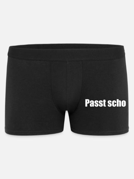 Passt scho - Männer Boxer Shorts - Schwarz