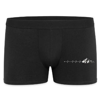 Mountain Pulse Abenteuer T-Shirt - Männer Boxer Shorts - Schwarz - Vorne