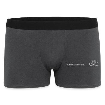 burn ois not fat fahrradsprüche radfahren biken - Männer Boxer Shorts - Anthrazit - Vorne