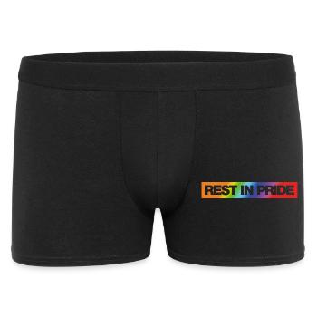 REST IN PRIDE (R.I.P.) Rainbow - Men's Boxer Shorts - black - Front