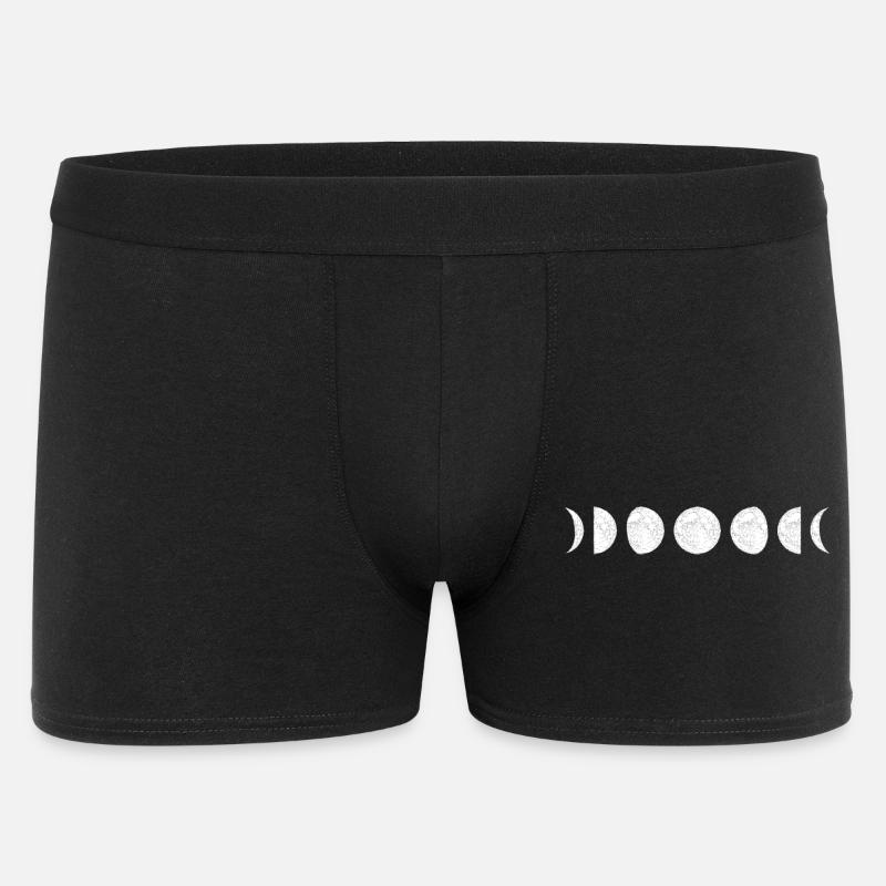 Moon Phase Circle Sequence - Men's Boxer Shorts - black