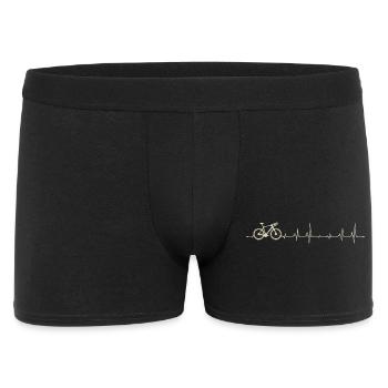 Bike Pulse Heartbeat Graphic - Men's Boxer Shorts - black - Front