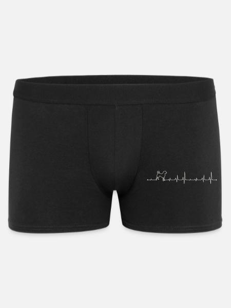 Loyal Paws Heartbeat Design - Men's Boxer Shorts - black