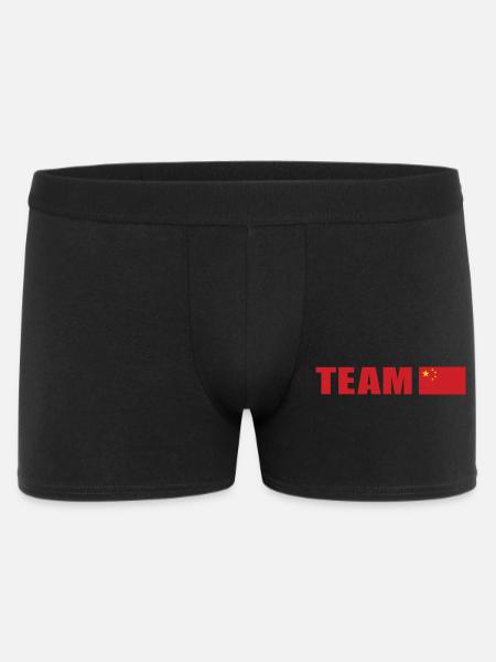 Équipe de soutien Chine - Boxer Homme - noir