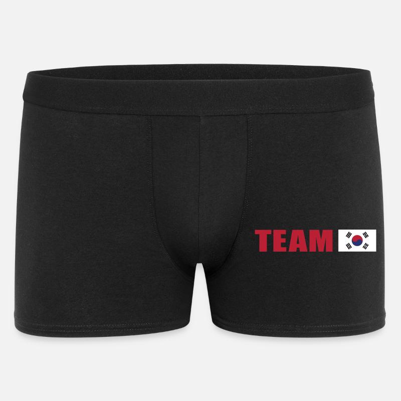 Conception d’inspiration du drapeau sud-coréen - Boxer Homme - noir