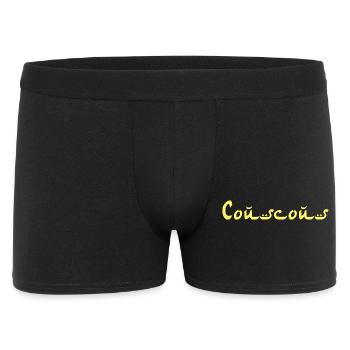 Couscous Kuskus - Männer Boxer Shorts - Schwarz - Vorne
