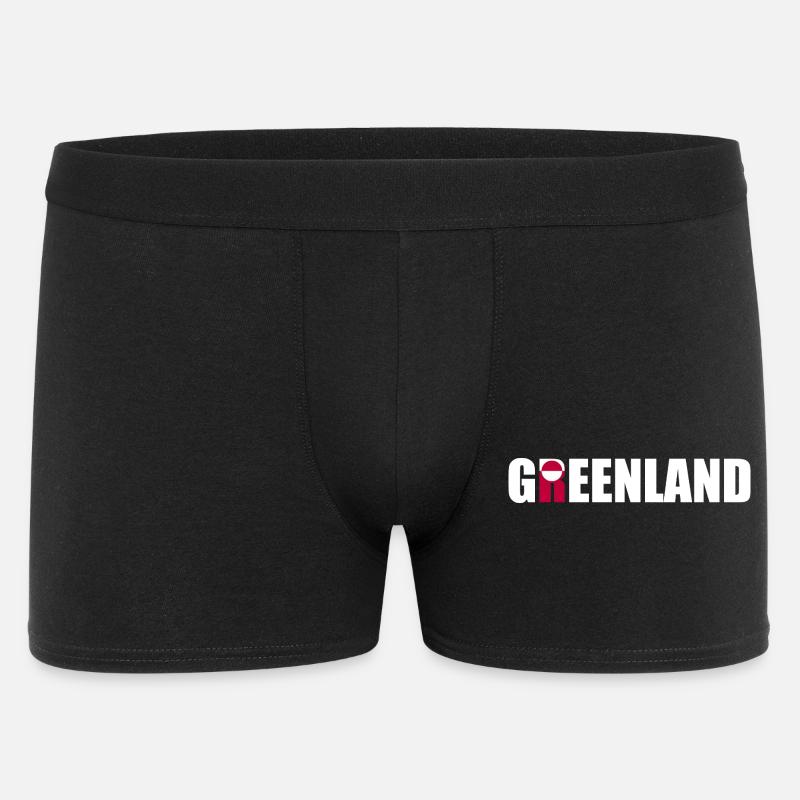 Grønland - Danmark - Danmark - Dänemark - Boxer Shorts til mænd - sort