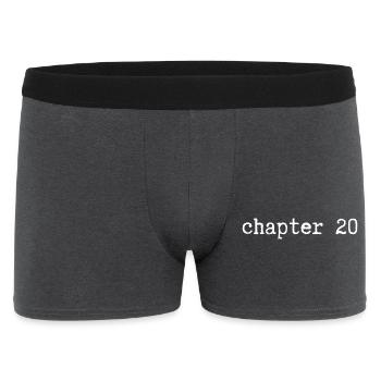 chapter 20 Birthday - Men's Boxer Shorts - charcoal grey - Front