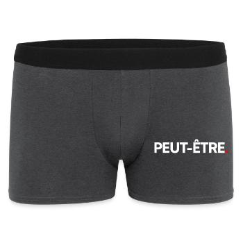 MAYBE | Minimalist humor expression - Men's Boxer Shorts - charcoal grey - Front
