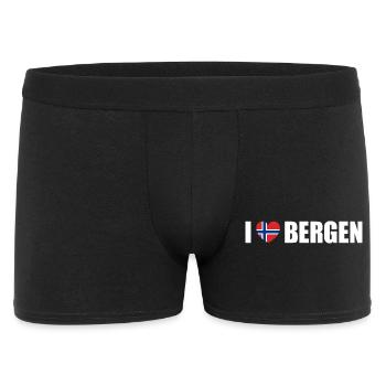 I love Bergen Norway - Men's Boxer Shorts - black - Front