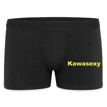 Abstrakte Farbexplosion im Pop-Art Stil - Männer Boxer Shorts - Schwarz - Vorne