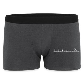 Pulse Run Sneaker Heartbeat - Men's Boxer Shorts - charcoal grey - Front