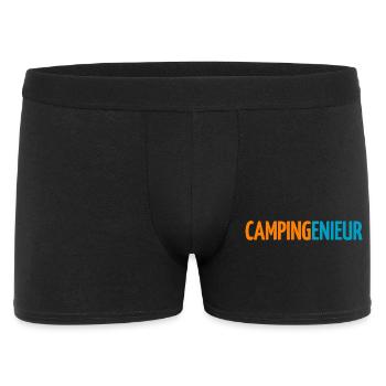 Camping cool funny sayings humor engineer fan - Men's Boxer Shorts - black - Front