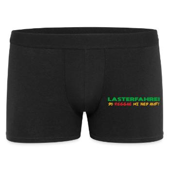 LASTERFAHREI - Do Reggae Mi Ned Auf! (3-Farbig) - Männer Boxer Shorts - Schwarz - Vorne