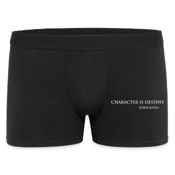 Heraclitus Quote Artistic Typography - Men's Boxer Shorts - black - Front