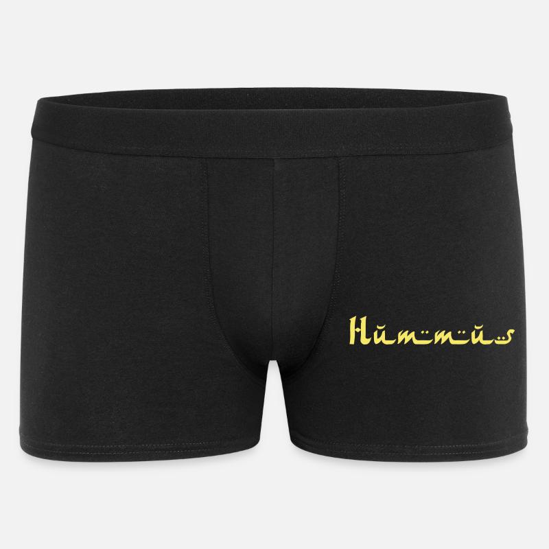 Hummus - Männer Boxer Shorts - Schwarz