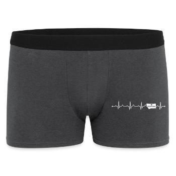 Montana State Heartbeat Proud USA State roots - Men's Boxer Shorts - charcoal grey - Front