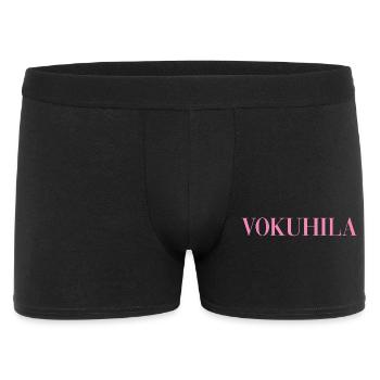 Vokuhila - Männer Boxer Shorts - Schwarz - Vorne
