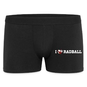 Radball, Cycleball, Hallenradsport - Männer Boxer Shorts - Schwarz - Vorne