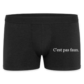 C’est pas faux – Réplique culte drôle - Boxer Homme - noir - Devant