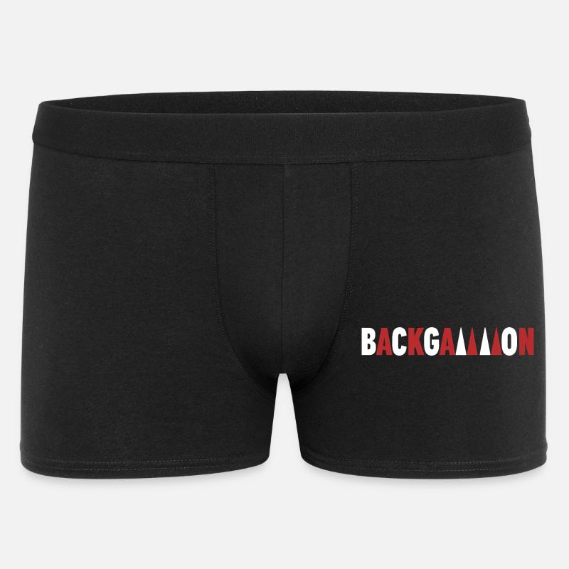 backgammon - Boxer Homme - noir