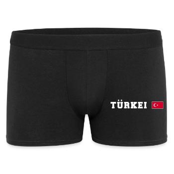 Türkei T-Shirt - Männer Boxer Shorts - Schwarz - Vorne