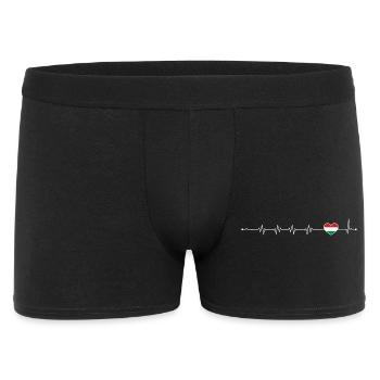 Italian Flag Heartbeat - Men's Boxer Shorts - black - Front