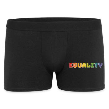 Rainbow equality 1 white - Men's Boxer Shorts - black - Front