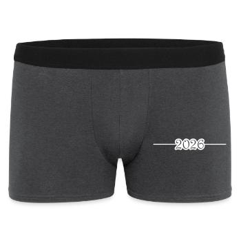 2026 Line - Men's Boxer Shorts - charcoal grey - Front