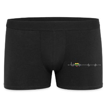 Rainbow Heartbeat Pride - Men's Boxer Shorts - black - Front