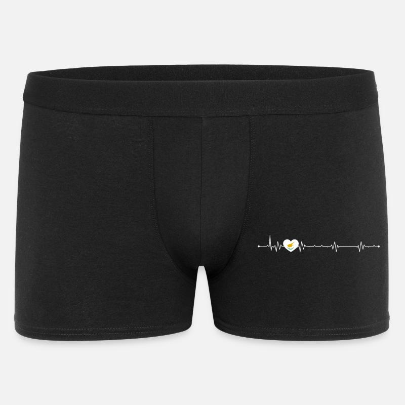 Vogel im Puls Herz - Männer Boxer Shorts - Schwarz