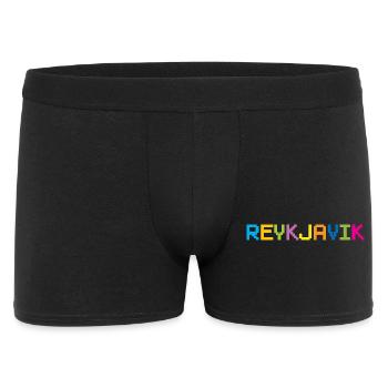 REYKJAVIK Iceland Island - Men's Boxer Shorts - black - Front