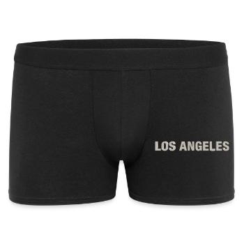 LOS ANGELES – Modern Concrete Typography - Männer Boxer Shorts - Schwarz - Vorne