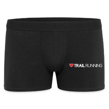 Ich liebe Trailrunning - Männer Boxer Shorts - Schwarz - Vorne