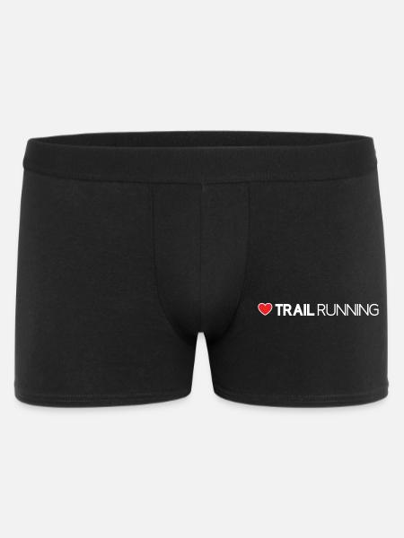 I Love Trail Running - Men's Boxer Shorts - black