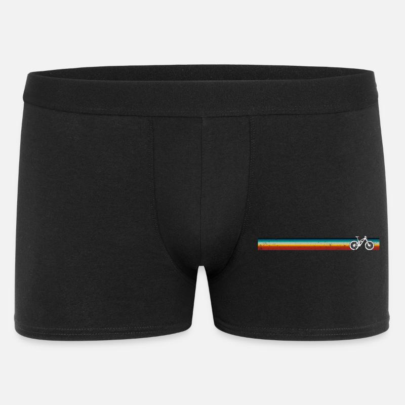 Palette de rayures de vélo rétro - Boxer Homme - noir