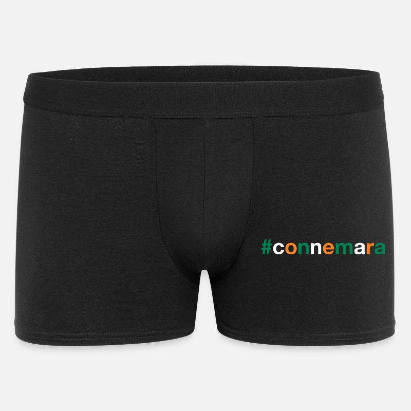 CONNEMARA Irish flag - Männer Boxer Shorts - Schwarz