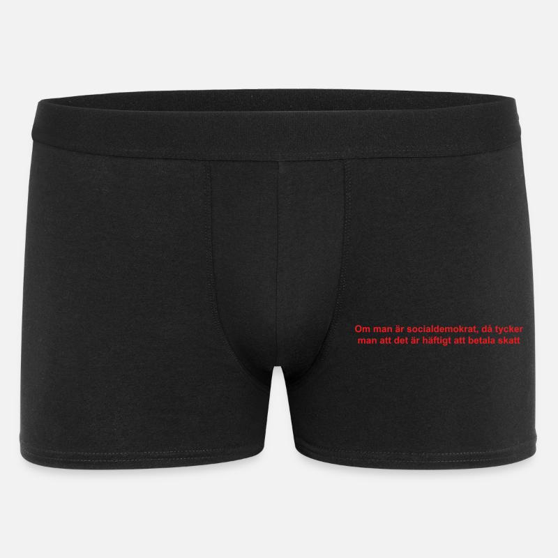 Analytical satirical text design - Men's Boxer Shorts - black