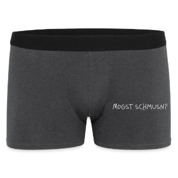 Do you like cuddling? Dialect Minimal Statement - Men's Boxer Shorts - charcoal grey - Front